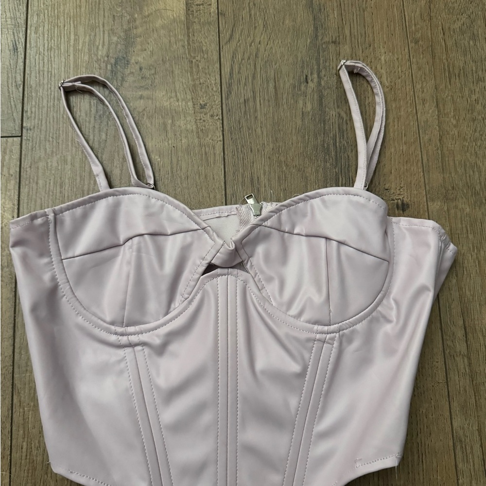 Forever 21 Light Purple Satin Bustier